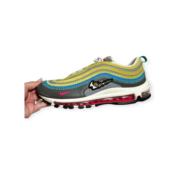 Nike Air Max 97 SE Men Shoes Iron Gray Yellow Wavy 8 main image 10